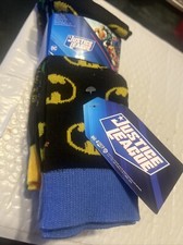 DC justice league Socks 6 Pair CREW SOCKS Men Size 8-12 hyp new