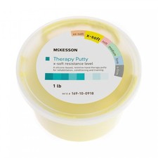 McKesson Therapy Putty, Yellow, X-Soft, Silicone Polymer, 1 lbs., 1 Ct