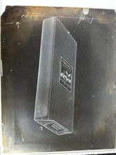 Antique Glass Negative Congress Cottons Textile Advertisement Graphic Art Rare