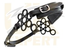 Uk Expert Best Eque Flower Bitless Bridle Padded Leather Hackamores Black Brown