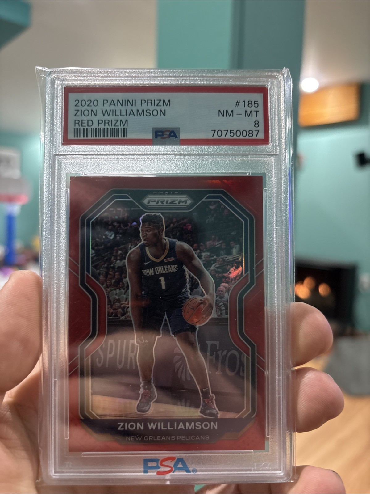 2020-21 Panini Prizm - Zion Williamson #185 Red Prizm /299