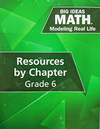 Big Ideas Math: Modeling Real Life - Grade 6 Resources by Chapte ...