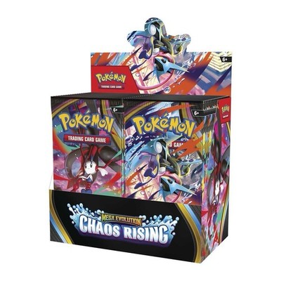 Pokémon Trading Card Game Mega Evolution Chaos Rising Booster Box pre-sale 
