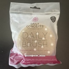 Daily Concepts Detox Massaging Brush 100 Natural Bristles Dry; NEW SEALED BAG