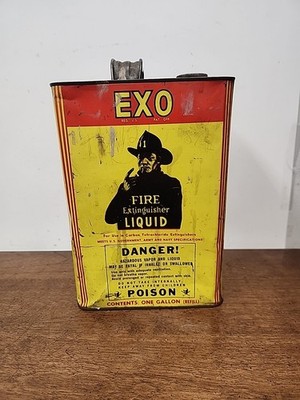 SCARCE EXO FIRE EXTINGUISHER LIQUID ONE GALLON CAN - EMPTY