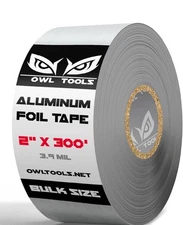 NEW Owl Tools Aluminum Foil HVAC Tape 2" x 300' - 5X Longer Than The Competition