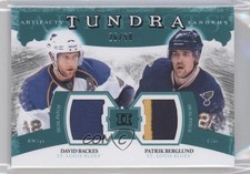 2011 Artifacts Green 26/50 David Backes Patrik Berglund #TT2-BB Dual Patch 1p5