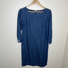 Talbots Chambray 100 Cotton Dress 2