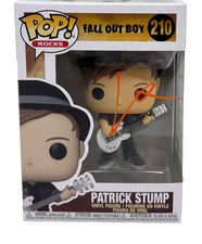 Patrick Stump Fall Out Boy Signed Autograph Funko Pop Rocks #210 Figure JSA COA