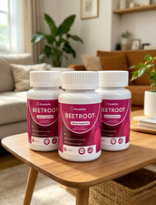 Beetroot Dietary Supplement 3-Pack  Rosabella 1300mg, Supports Healthy Circulat