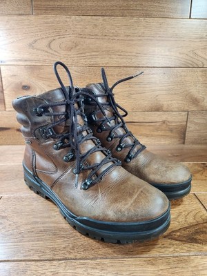 ECCO Track 6 GTX Brown Leather Gore-Tex Waterproof Boots Size 42, US 8/ 8.5