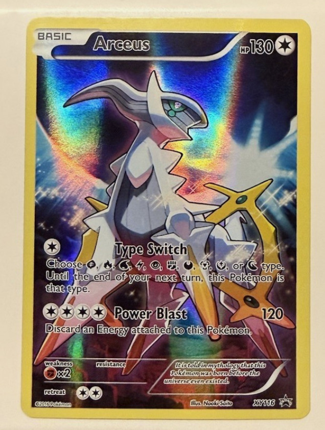 ERROR Pokémon TCG Arceus XY116 Black Star Promo Mythical Premium Coll NM / LP