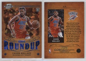 2023 Contenders Optic Rookie Roundup Blue Cracked Ice Prizm /75 Cason Wallace RC
