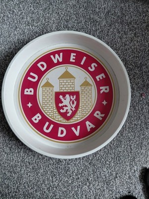 Budweiser - Budvar Metall Bier Tablett 14 Zoll