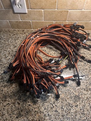 6 pin PCI to 6+2 pin Male to Male PCI Cable 24 inch Length pcie Cables