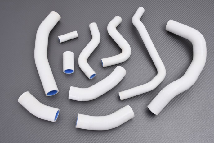 Kit Durite Radiateur Honda CBR 1000RR Fireblade 2017-2018-2019 Silicone Blanc Eau