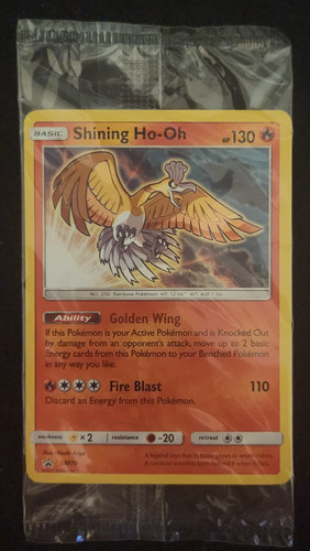 Shining Ho-Oh - SM70 SEALED Sun & Moon Shiny Holo Promo Pokemon TCG- NM