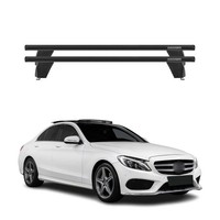 Menabo DachträGer FüR Mercedes C Klasse W205 Limo 2014-2021 75Kg Alu Schwarz 2X