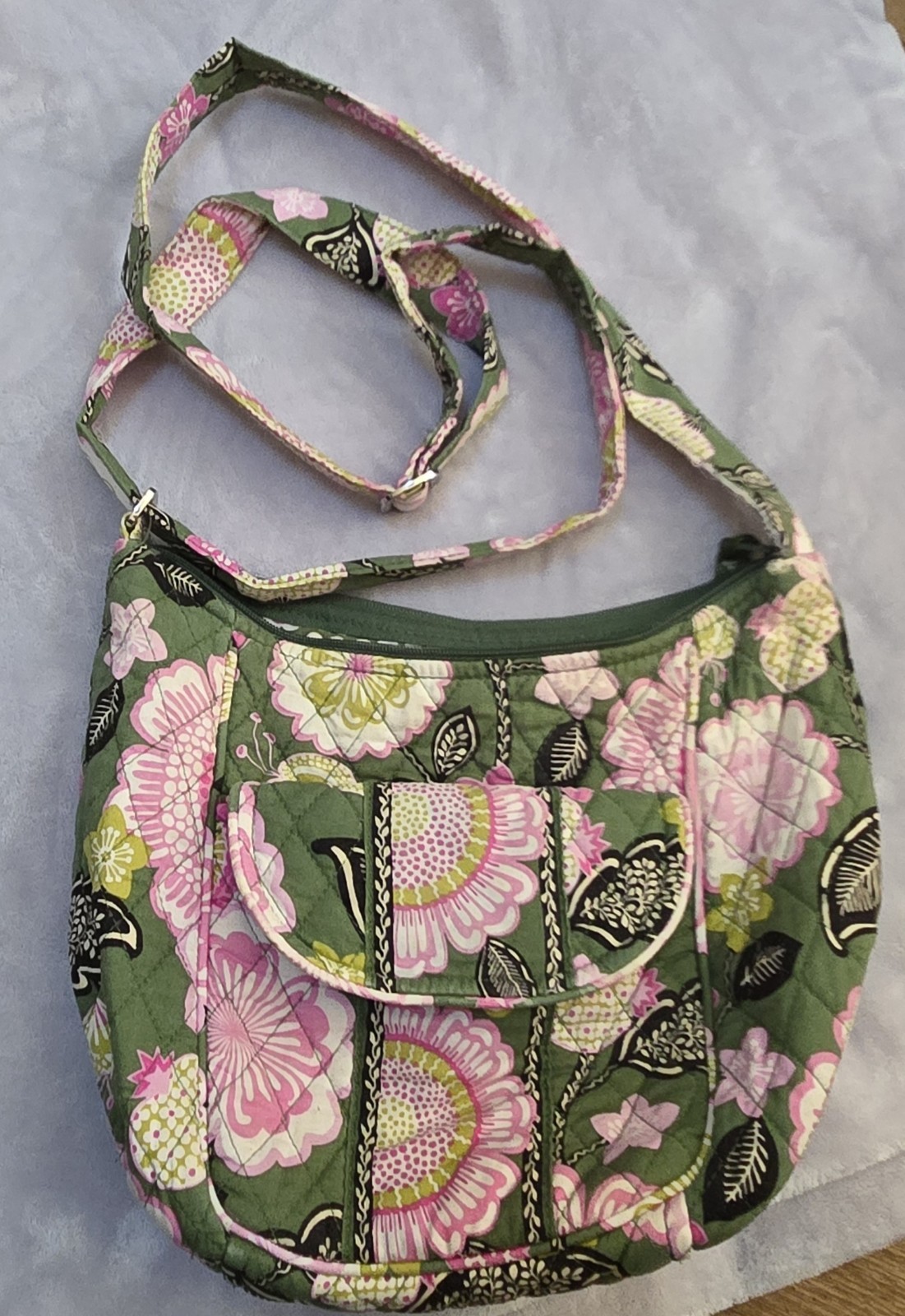 Vera Bradley In The Olivia Pink Floral Pattern Shoulder Bag
