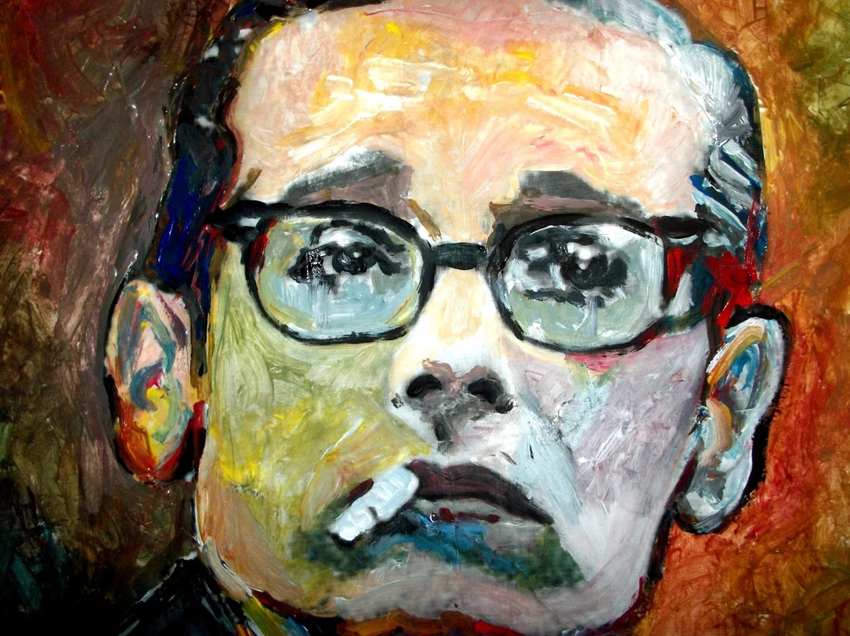 BILL EVANS!!!! ¡JAZZ! IMPRESIÓN ARTÍSTICA DE MARCELO NEIRA EDICIÓN LIMITADA #1/25 FIRMADA Foto 3 de 4