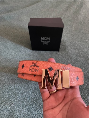 #ad MCM Men’s Leather Belt $30.59