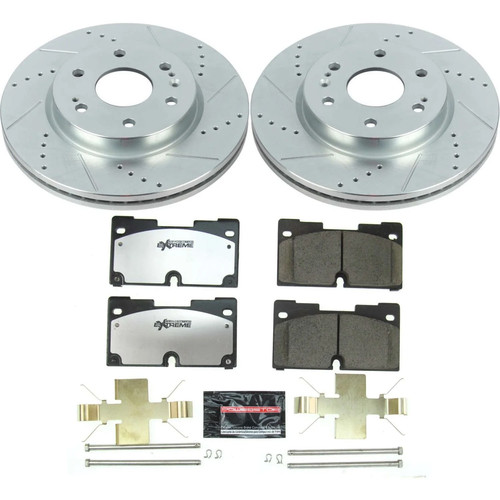 Power Stop Z36 Truck and Tow Front Brake Pads & Rotor Kit Fits Select GM