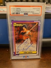 2025 Topps Series 1 - 1990 Topps Baseball Autographs Coby Mayo #90A-CMA (AU, RC)
