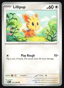 Lillipup 074/086 SV: White Flare Pokemon