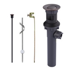 Bathroom Sink Drain with Lift Rod Oil Rubbed Bronze Sink Drain with Overflow