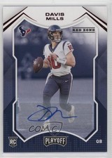 2021 Panini Playoff Rookies Red Zone Auto Davis Mills #223 Auto 2s2