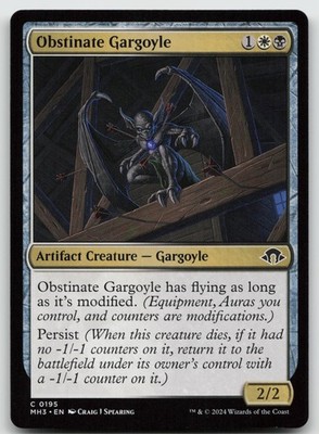 Obstinate Gargoyle Modern Horizons 3 195 C NM MTG