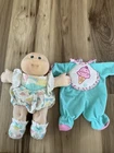 Vtg. 1988 Cabbage Patch Kids Preemie Bald Green Eye Sun/Rainbow Outfit