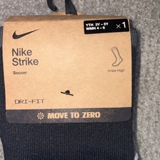 Nike Strike Knee-High Soccer Socks Black FQ8253-010 3Y-5Y 4W-6W