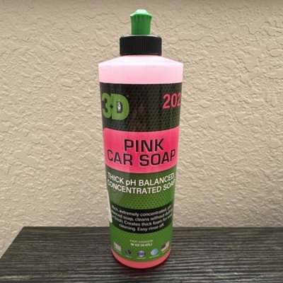 3D Pink Car Soap PH Neutral Car Wash Soap