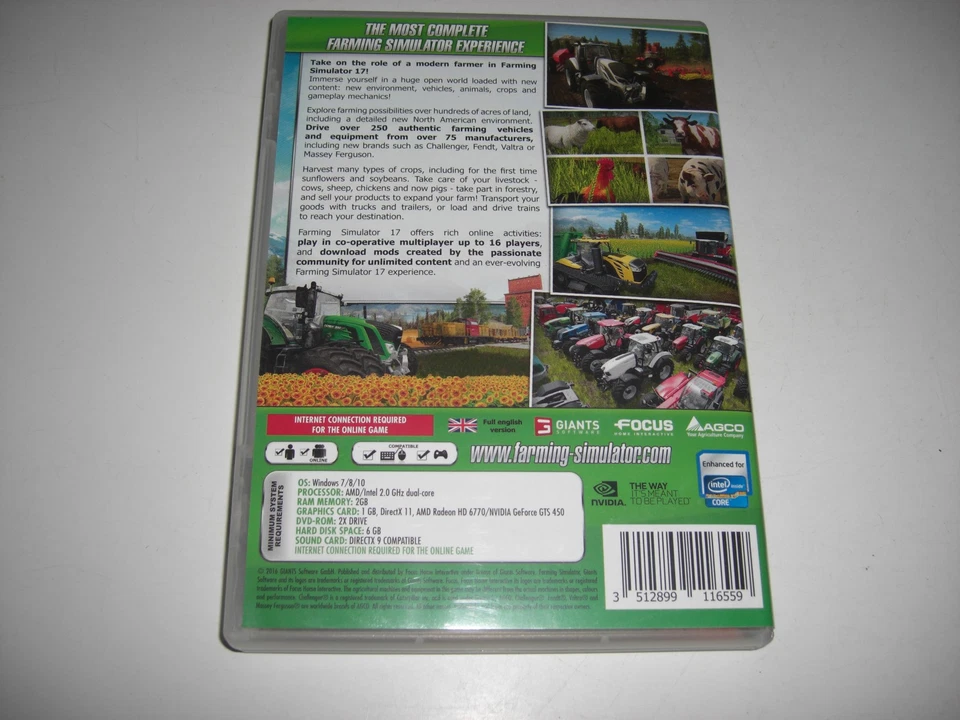 FARMING SIMULATOR 17 Pc DVD Rom 2017 Farm Sim - FAST DISPATCH - Image 2 of 4