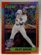 RILEY GREENE 2025 Topps Series 1 Silver Pack Mojo Refractor #T90C-89 TIGERS