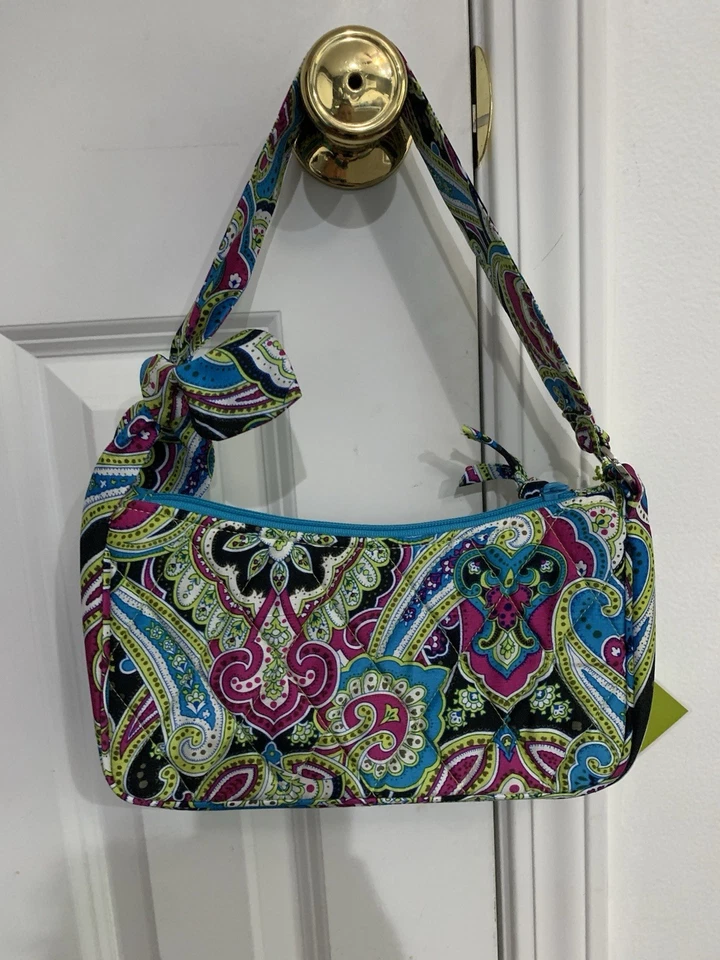 Bolso de Hombro VERA BRADLEY ZOE Seda Paisley Edición Limitada Foto 3 de 4