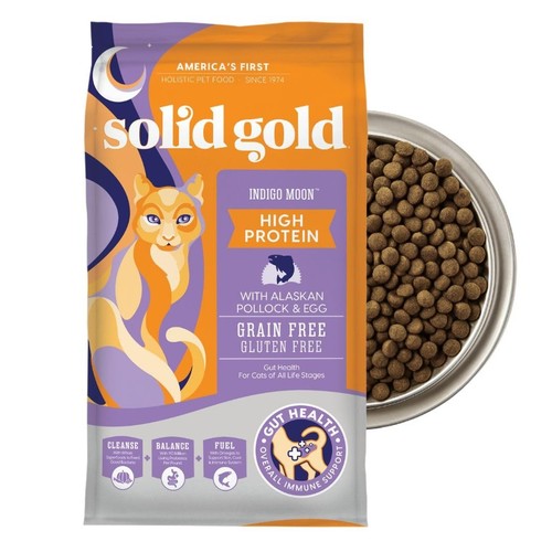 Picture of Solid Gold 12lb High Protein Grain-Free Alaskan Pollock Cat Food ...