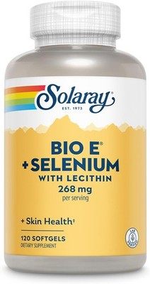 Solaray Bio E w/Selenium Supplement,400iu,120 Count