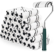 Microfiber Paint Roller 4 Inch, Small Paint Roller Covers (3/8-Inch Nap, 40 Pack