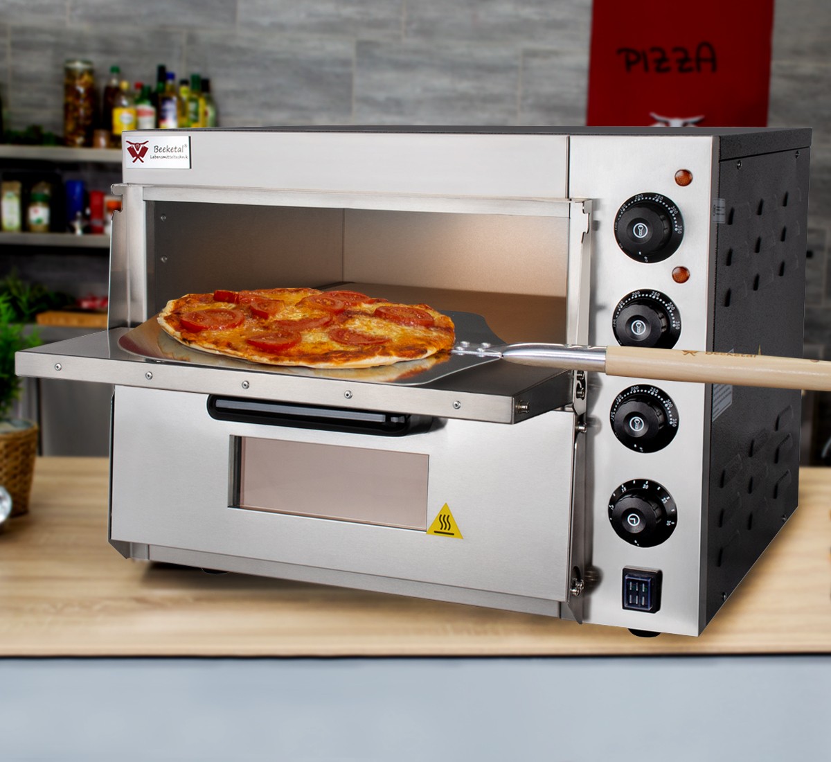 Pizzaofen Elektrisch Mit 40 * 40 Cm Schamottstein Backfläche