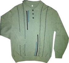 Herren Strickpullover 90er Jahre Kragen Pullover Gr.50 Pulli Grau Restposten