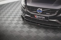 Maxton Design Frontlippe V.2 Passend FüR Volvo S60 R-Design Mk2 Fl Schwarz Hochg