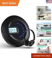 Versatile Portable CD Player with USB Charging and Headphone Jack   Travel Ready