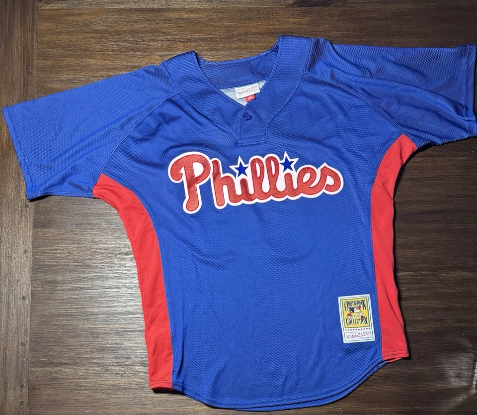 Philadelphia Phillies Roy Halladay Jersey Medium 40 Mitchell & Ness 2010 BP - Image 4 of 4