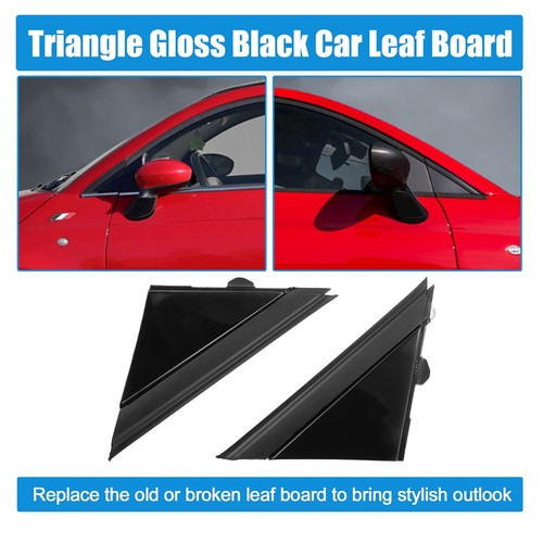Add a Sleek Look to Your For FIAT 500 with Glossy Black Mirror Flag Covers - Picture 2 of 12