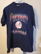 Vintage New York Yankees 1996 World Series Champion Baseball Shirt Mens Size XL 