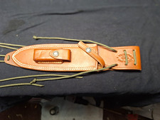 Randall Made Brown Leather Knife Sheath, Strap Snap, Belt Loop, Lanyard