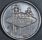 LuckyRips HIGH ROLLER POKER CHIP Vegas Welcome Sign SN#178 3/4oz 999 Silver 7378