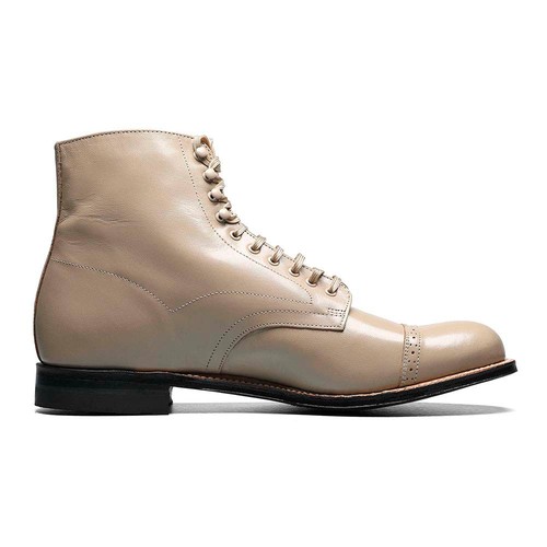 Stacy Adams Classic Madison Taupe Leather Cap Toe Dress Boot (USA Men Size) - Picture 2 of 6